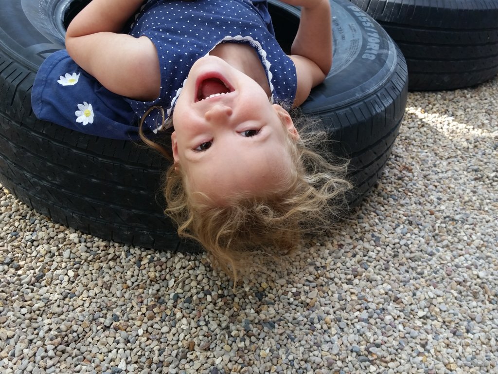 Having fun outside!